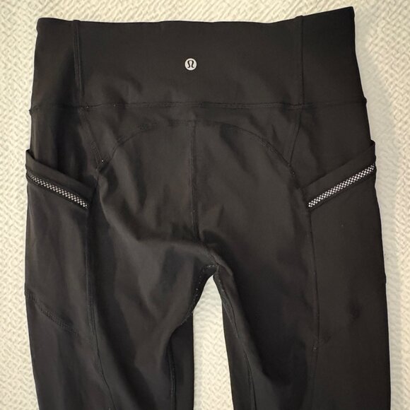 Lululemon All The Right Places Pant II 28" Reflective Black Mid-Rise Leggings 10 - Picture 8 of 11